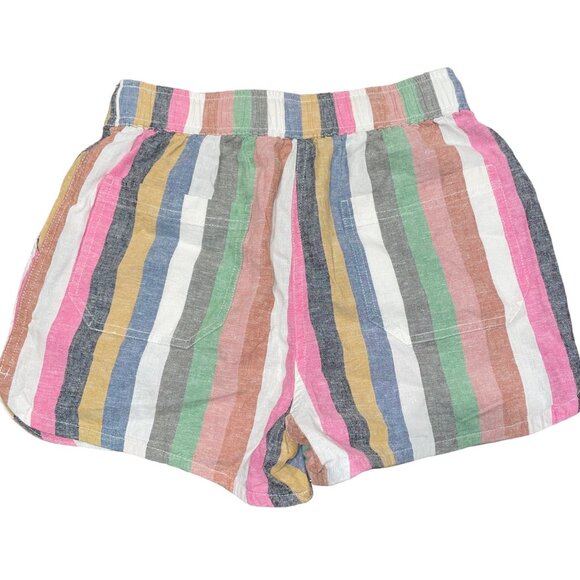 Marine Layer Multicolor Striped High Waist Shorts - Picture 4 of 8